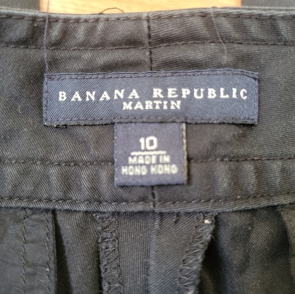 𝅺Banana Republic Martin Black Cropped Size 10 - Picture 5 of 8